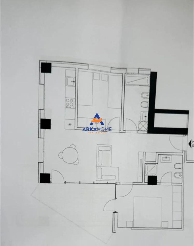 Tirane, shitet apartament 2+1+Ballkon Kati 8, 99 m² 113.850 € 