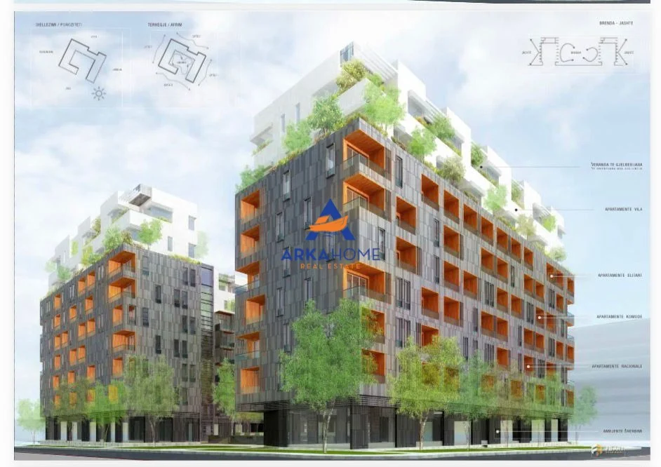 Tirane, shitet apartament 2+1+Ballkon Kati 0, 