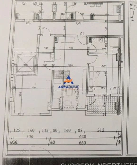 Tirane, shitet apartament 1+1 Kati 4, 150 m² 