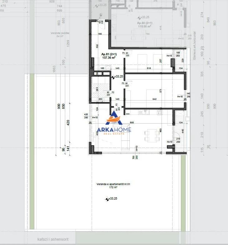 Tirane, shitet apartament 2+1+Ballkon Kati 9, 157 m² 365.040 € 