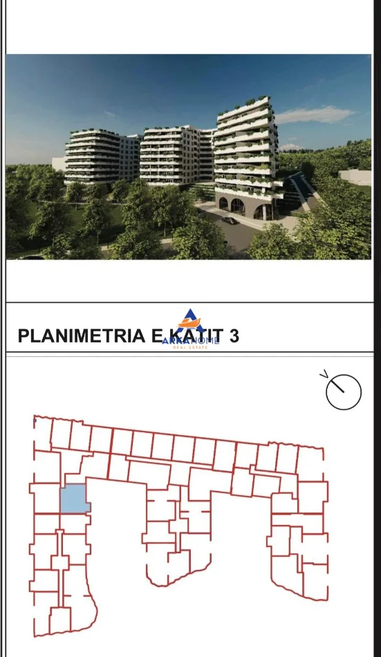 Tirane, shitet apartament 2+1+Ballkon Kati 4, 100 m² 130.000 € 