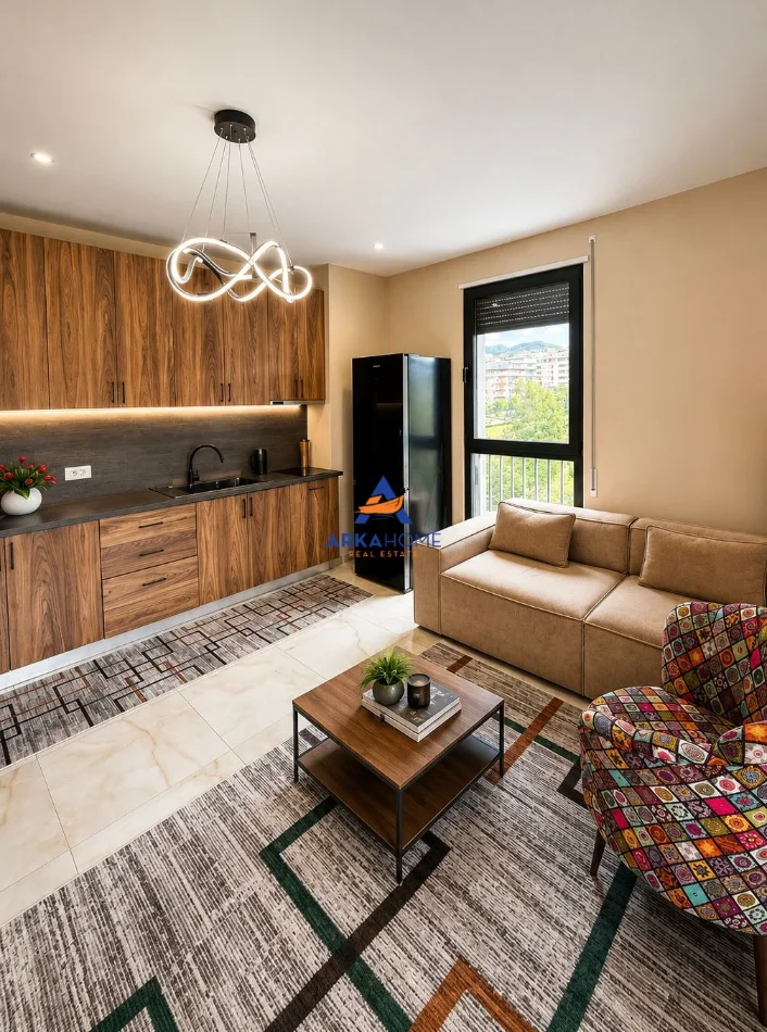 Tirane, jepet me qera apartament 1+1+Ballkon Kati 6, 70 m² 791 € 