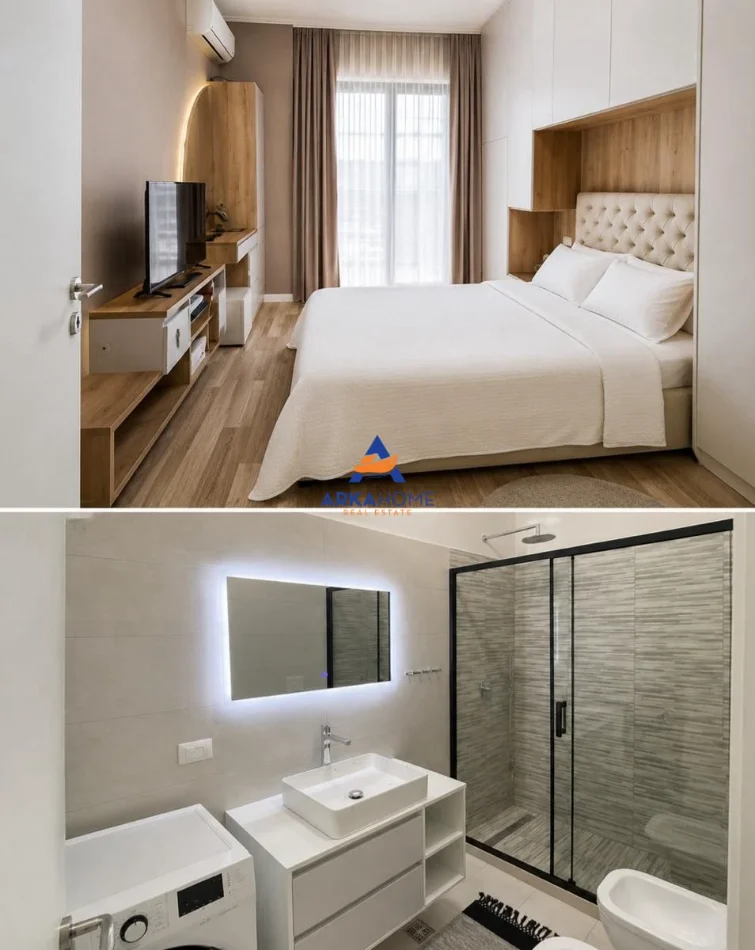 Tirane, jepet me qera apartament 1+1+Ballkon Kati 1, 70 m² 1.200 € 