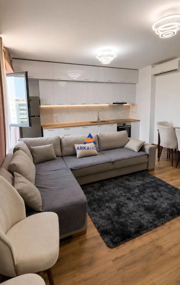 Tirane, jepet me qera apartament 1+1+Ballkon Kati 4, 78 m² 537 € 