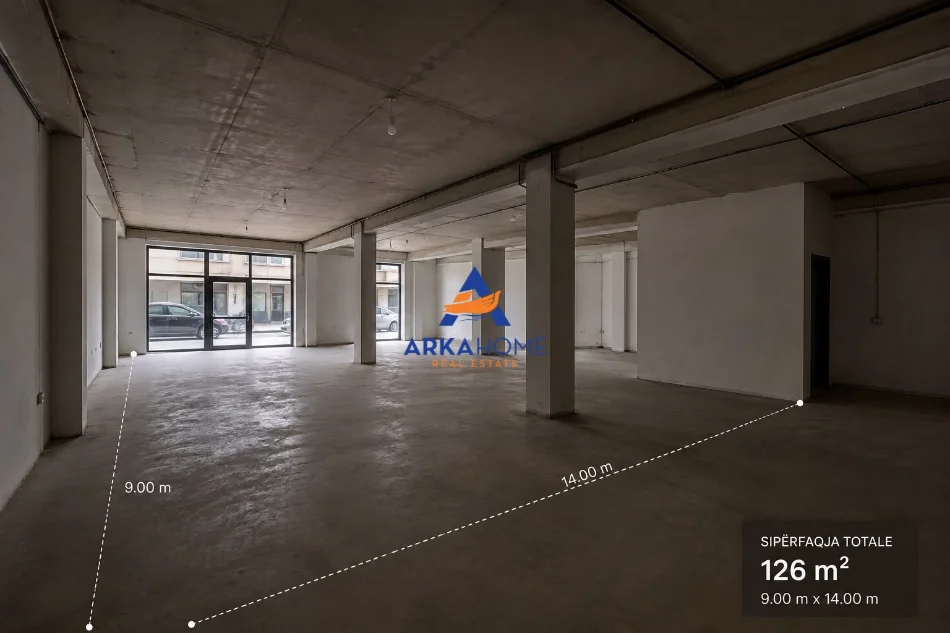 Tirane, jepet me qera magazine Kati 0, 126 m² 540 € 