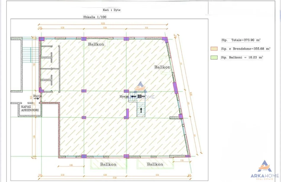 Tirane, jepet me qera zyre Kati 2, 450 m² 6.000 € 