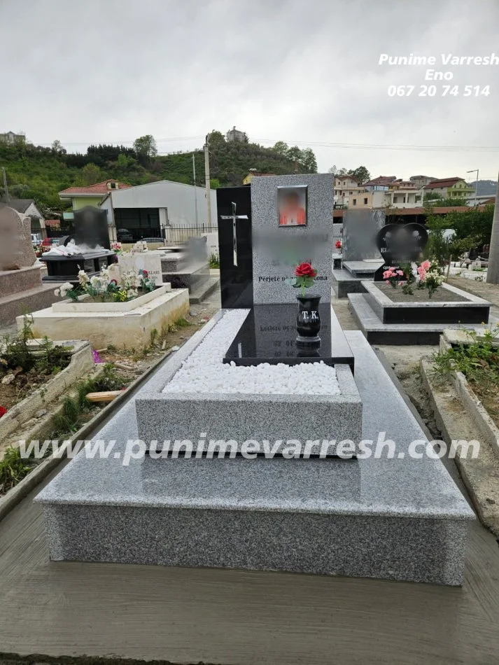 Tirane, shes Punime Varresh | Varr granit gri me granit te zi - Varrezat e Sharres - Tirane 220 €
