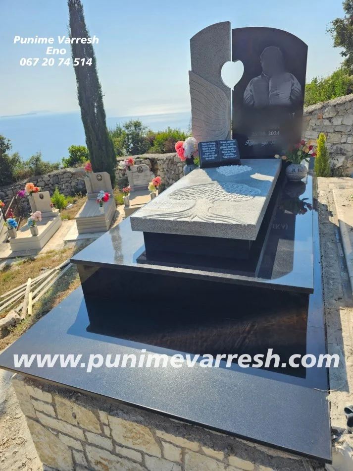 Tirane, ofroj Punime Varresh Eno Sarande - Modele Varresh Graniti Me Krahe Engjelli + Zemer + Tree of life