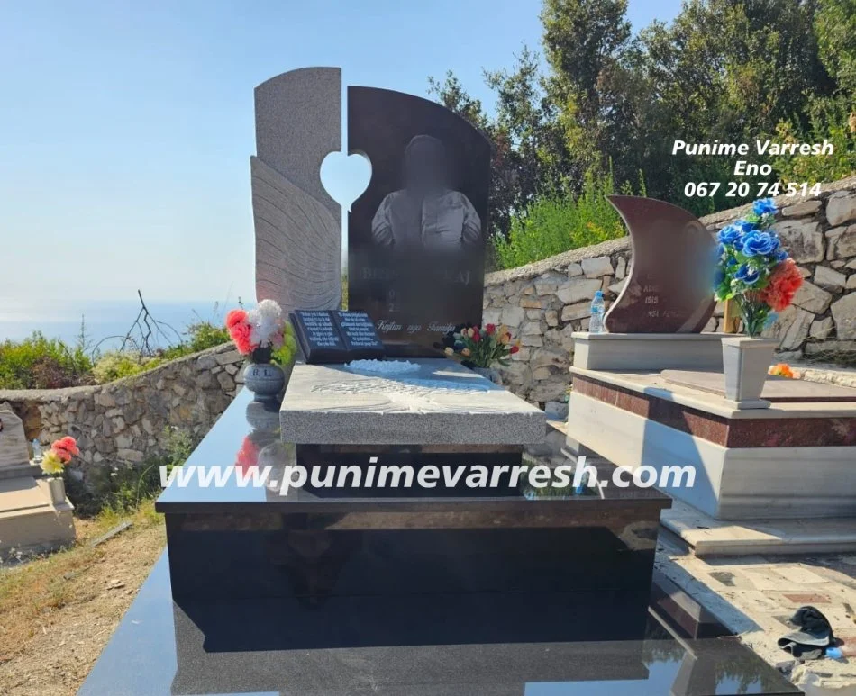 Tirane, ofroj Punime Varresh Eno Sarande - Modele Varresh Graniti Me Krahe Engjelli + Zemer + Tree of life