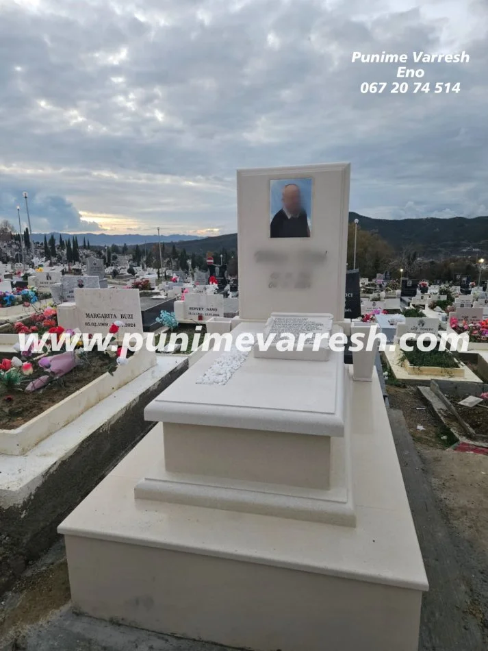 Tirane, ofroj Punime Varresh - Modele Varresh Mermer Pana - Varrezat E Tufines