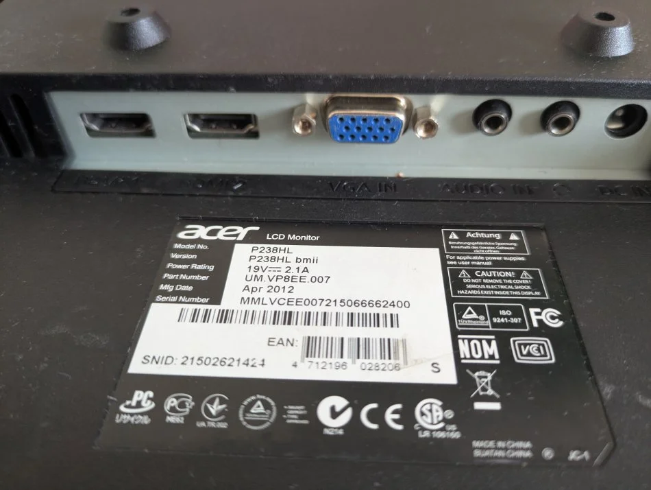 Tirane, shes, Monitor Full HD Acer - 23 inch