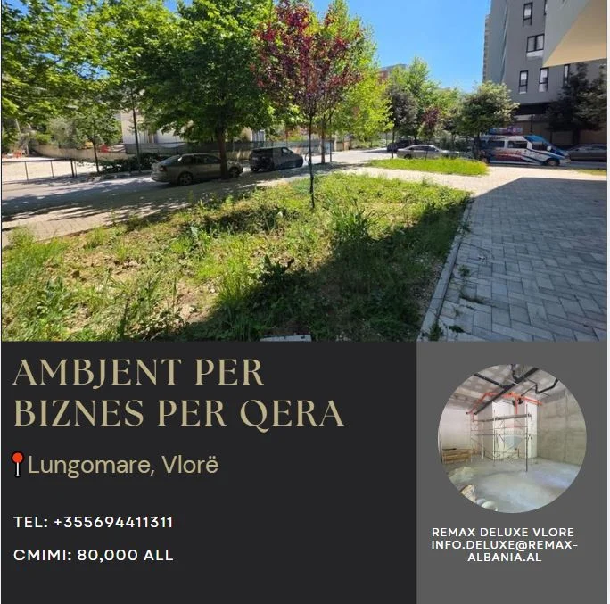 Vlore - Lungomare, jepet me qera ambjent biznesi Kati 0, 92 m² 80.000 € (Lungomare, Vlorë)