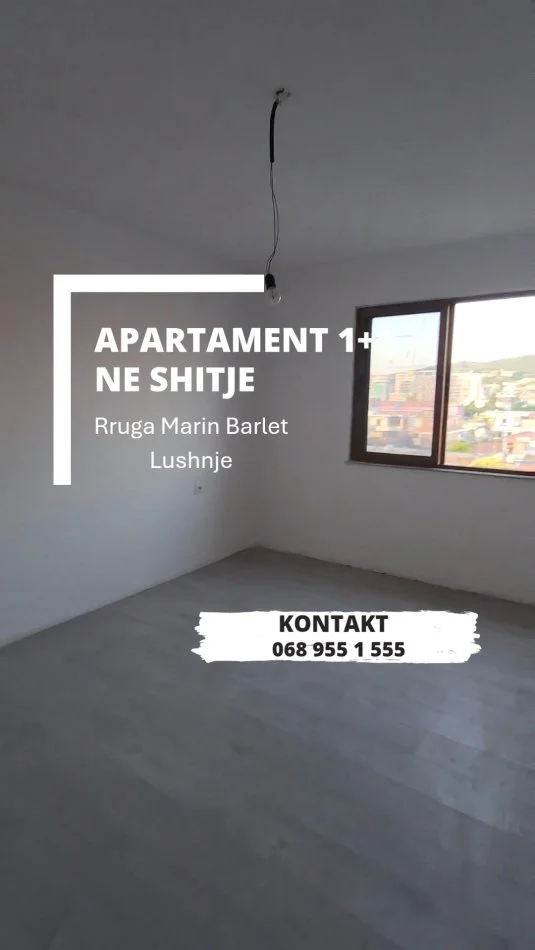 Lushnje, shitet apartament 1+1 Kati 5, 
