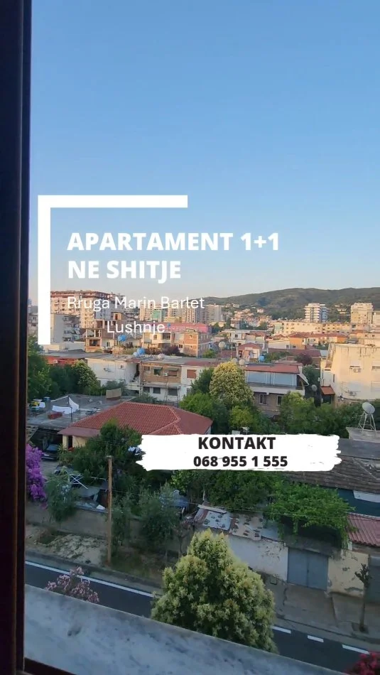 Lushnje, shitet apartament 1+1 Kati 5, 