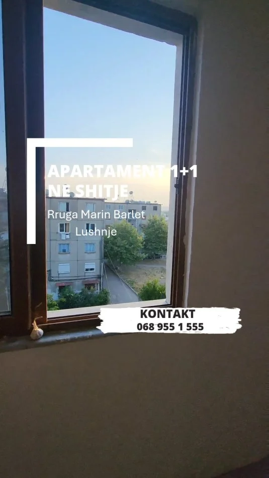 Lushnje, shitet apartament 1+1 Kati 5, 
