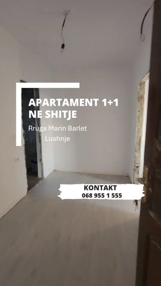 Lushnje, shitet apartament 1+1 Kati 5, 