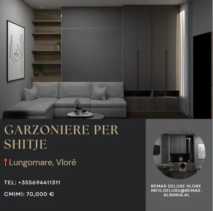 Vlore - Lungomare, shitet garsonier Studio Kati 0, 32 m² 70.000 € (Lungomare, Vlorë)