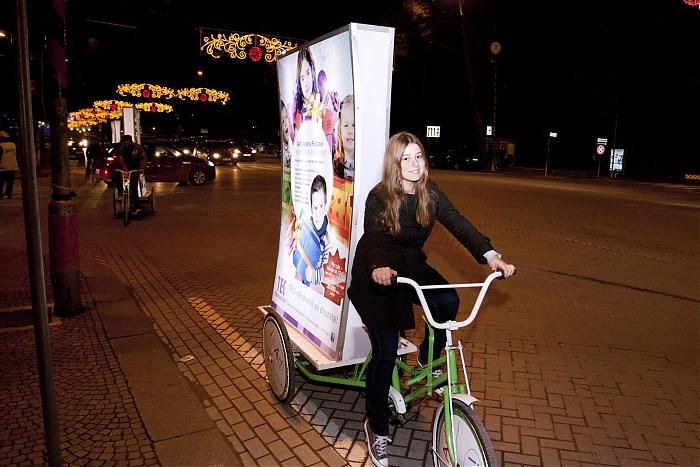Tirane, - Reklamo me Bicikletat Ecovolis I-AD