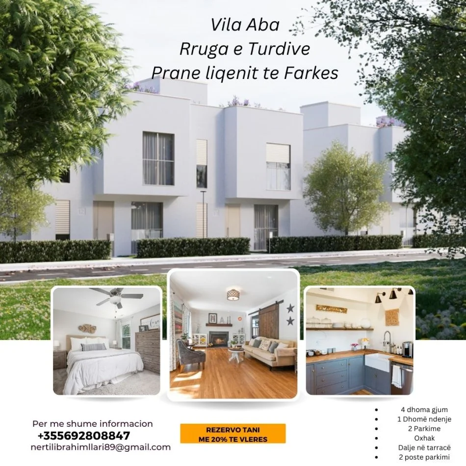 Tirane, shes Vile 3 Katshe Kati 3, 196 m² 360.000 € (Rruga e Turdive)