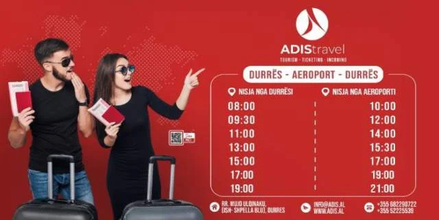 Durres, - Linja e transportit Udhetareve Durres-Rinas ( Aeroport ) - Durres