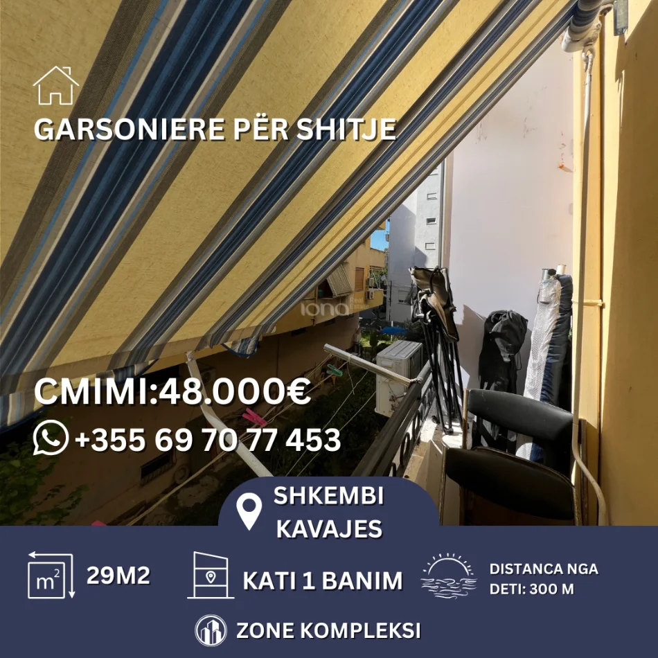 Golem, shitet garsonier Studio Kati 1, 29 m² 48.000 € 
