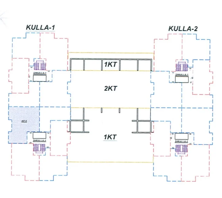Tirane, shitet apartament 2+1+Ballkon Kati 5, 123 m² 147.700 € (Rruga Kastriotet;, Kthesa e Kamzes)