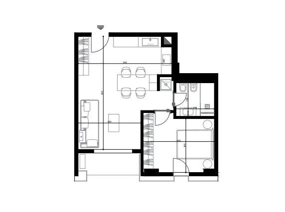 Tirane, shitet apartament 1+1 Kati 7, 72 m² (river side residence - bulevardi gjergj fishta)