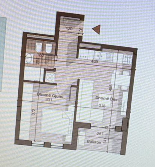 Tirane, shitet apartament 1+1+Ballkon Kati 4, 56 m² 70.350 € (Univers City)