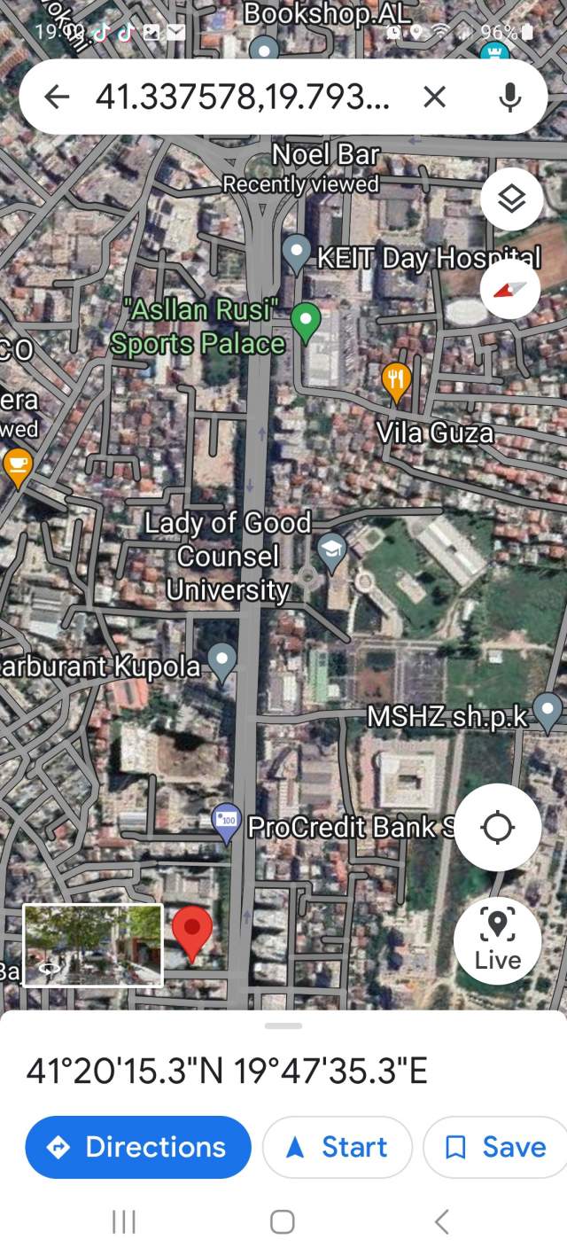 Tirane, jepet me qera apartament 1+1+BLK Kati 2, 60 m² 400 Euro (Rruga Lord Bajron  kryqezimin me Rrugen Dritan Hox)