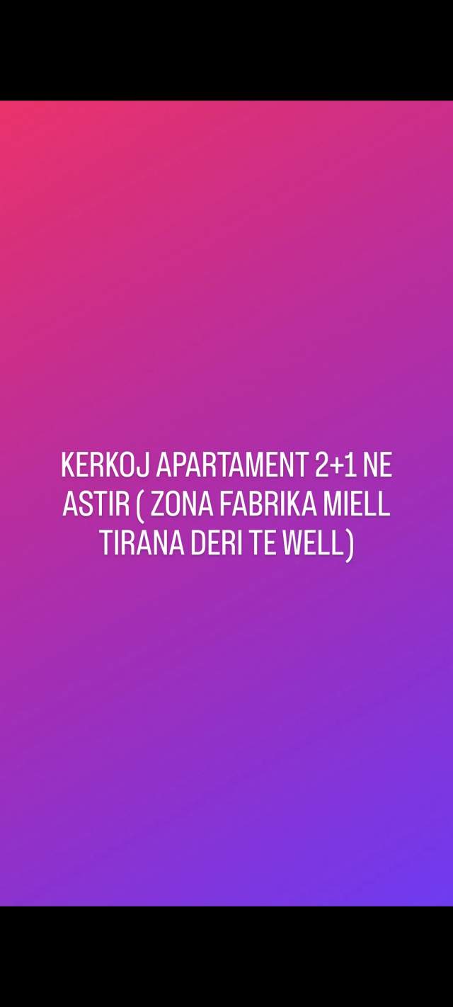Tirane, kerkoj apartament 2+1 100 m² 115.000 Euro (Teodor keko)