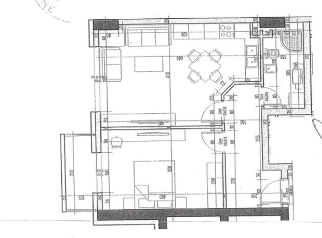 Tirane, shitet Tek Urban Gate, apartament 1+1, Kati 3, 80 m²