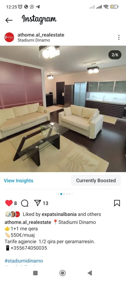 Tirane,  qera apartament 1+1+Ballkon Kati 5, 59 m² 499 € (Sulejman Delvina)