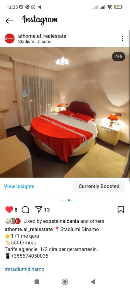 Tirane,  qera apartament 1+1+Ballkon Kati 5, 59 m² 499 € (Sulejman Delvina)