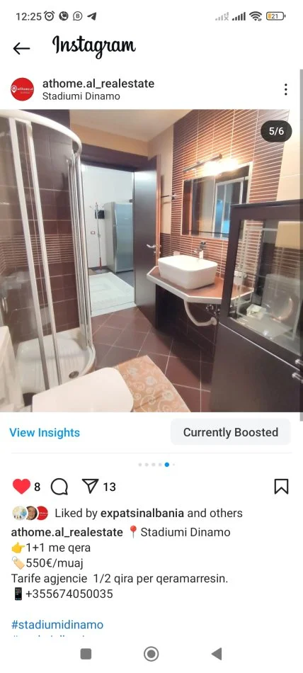 Tirane,  qera apartament 1+1+Ballkon Kati 5, 59 m² 499 € (Sulejman Delvina)