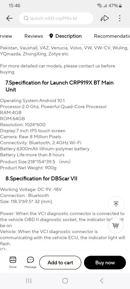 Tirane, shes Tablet Launch x431 crp919x bt