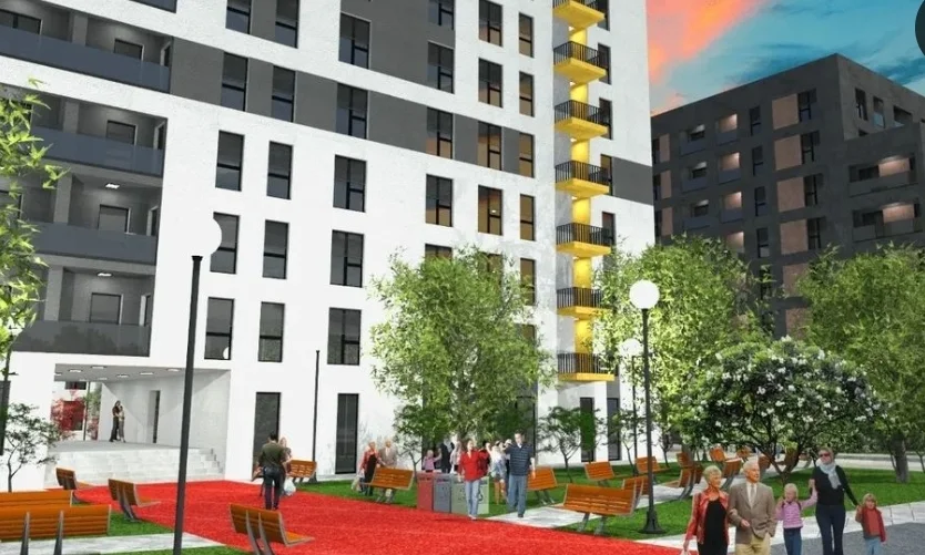 Tirane, shes apartament 2+1 Kati 4, 87 m² (29 nentori)