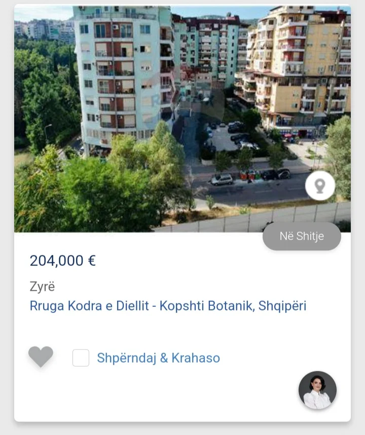 Tirane, shitet zyre Kati 1, 136 m² 204.000 € (Kopshti botanik)