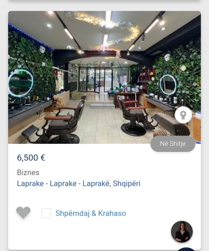 Tirane, shitet ambjent biznesi Kati 0, 25 m² (Laprake)