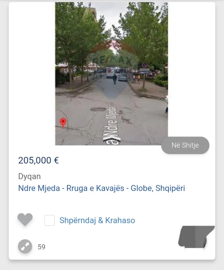 Tirane, shitet Kati 0, 70 m² 204.999 € (Ndre Mjeda Rruge Kavaje)