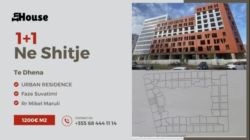 Tirane, shitet apartament 1+1 Kati 2, 66 m² 79.200 € (Rruga Mikel Maruli)