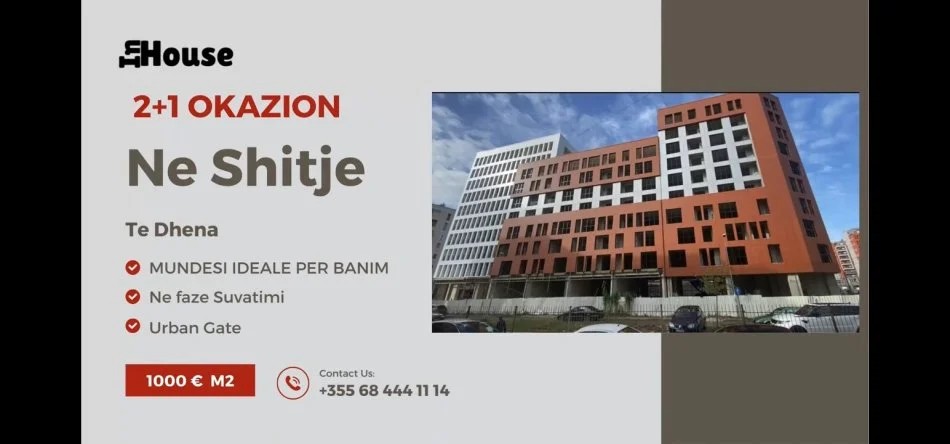 Tirane, shitet apartament 1+1 Kati 4, 80 m² 80.000 € (Prane Vila L)