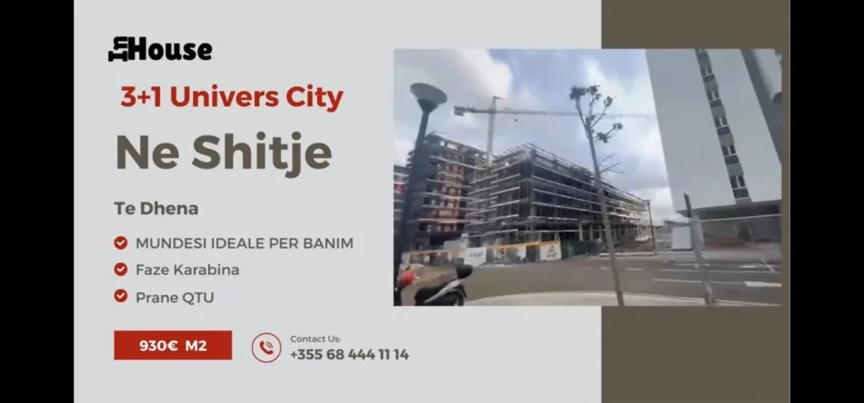 Tirane, shitet apartament 3+1 Kati 5, 117 m² 108.810 € (Qtu)