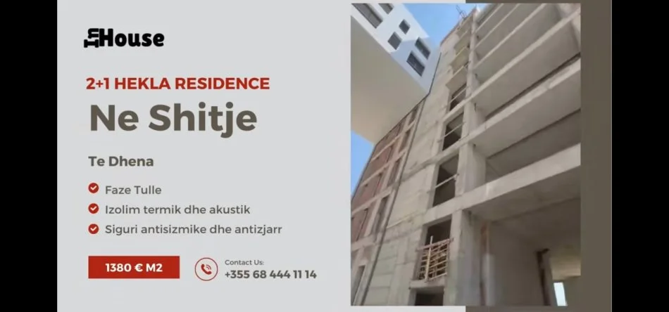 Tirane, shitet apartament 2+1 Kati 6, 110 m² 151.800 € (Xhafnize Keko)