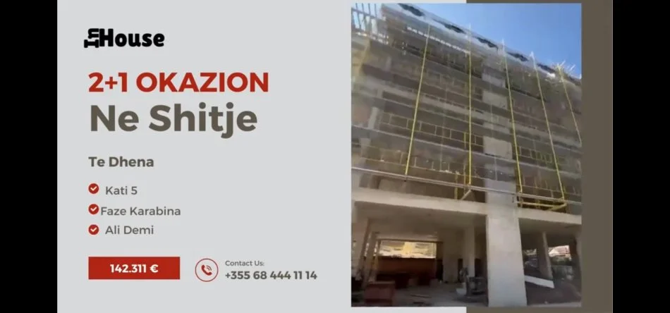 Tirane, shitet apartament 2+1 Kati 5, 116 m² 142.311 € (Rruga Zhegu)