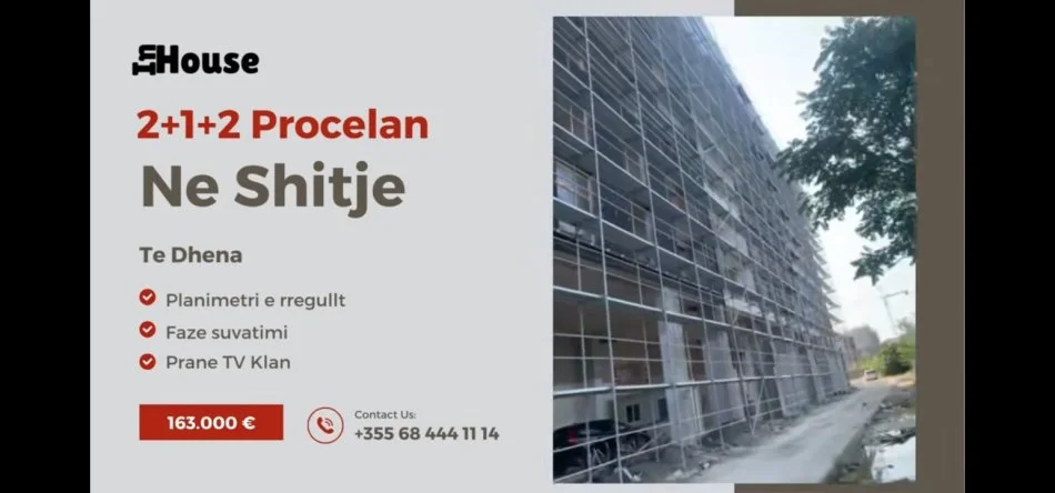 Tirane, shitet apartament 2+1 Kati 3, 110 m² 163.000 € (pran KLAN TV)
