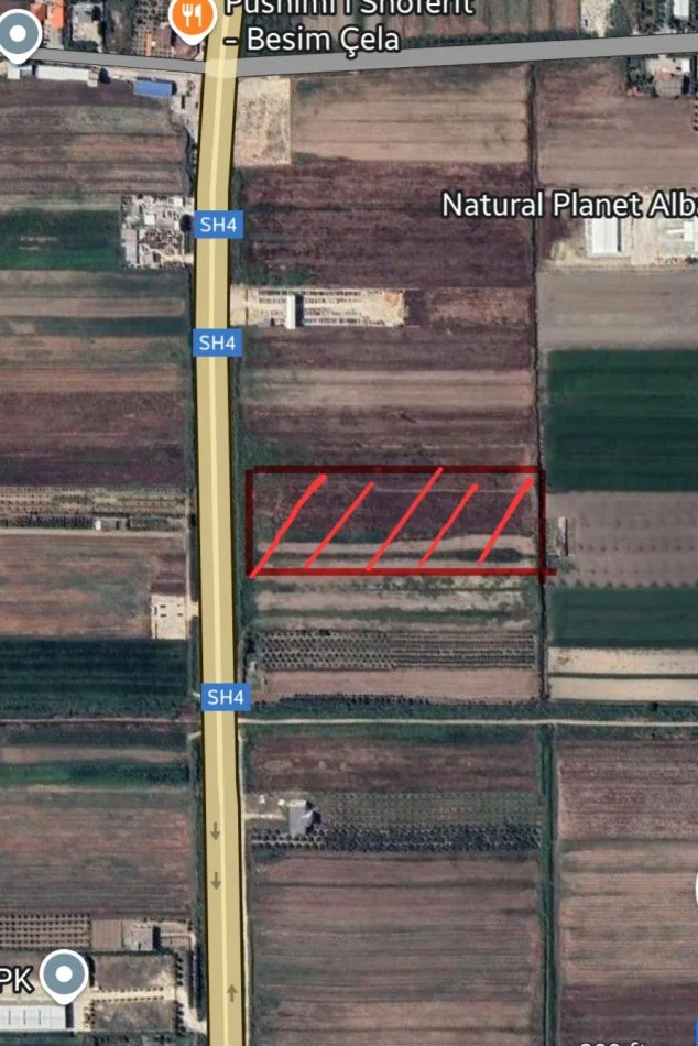 Lushnje, shes toke bujqesore , 10.000 m² (Autostrada Lushnje-Fier)