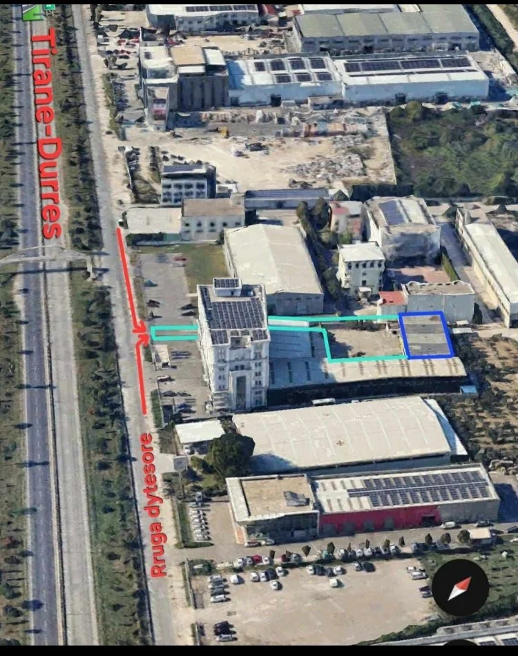 Shitet Kapanon 2.222 m² Autostrada km 5 tirane