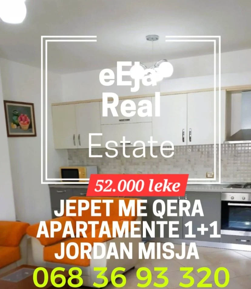 Tirane, jepet me qera 1+1+Ballkon Kati 5, 75 m² 520 € (Jordan misja)