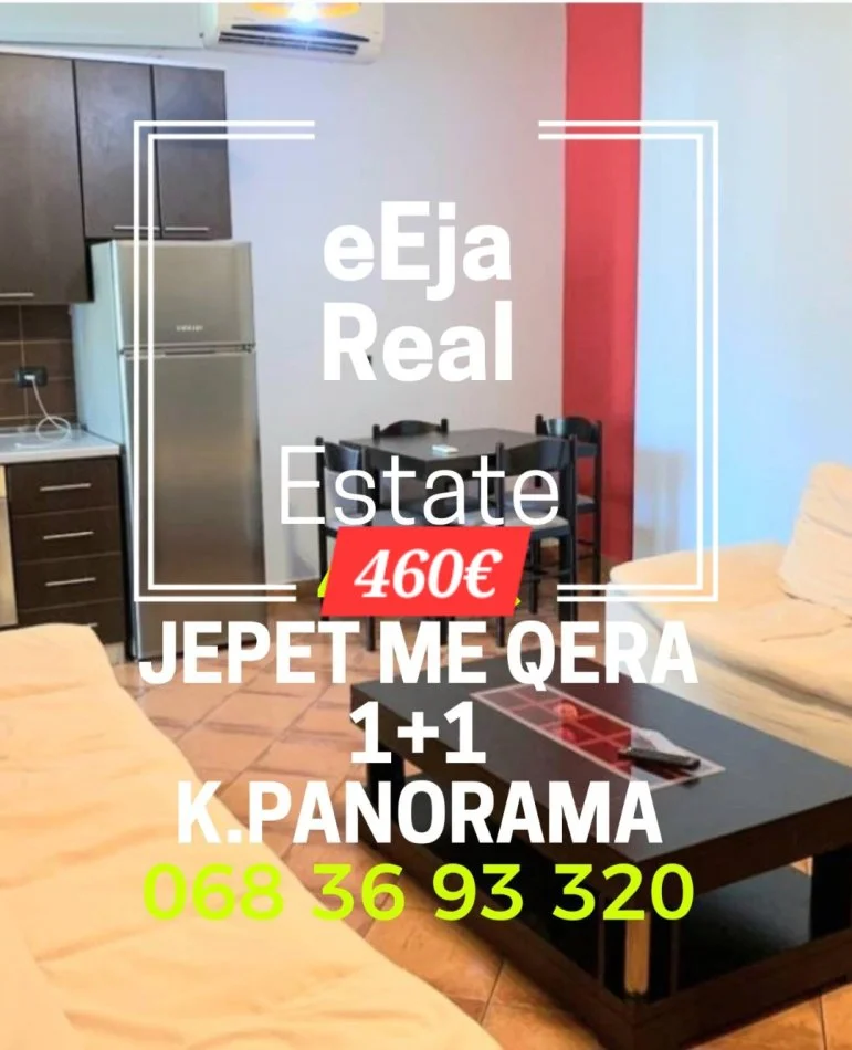 Tirane, jepet me qera apartament 1+1+Ballkon Kati 8, 60 m² 460 € (Asim vokshi)