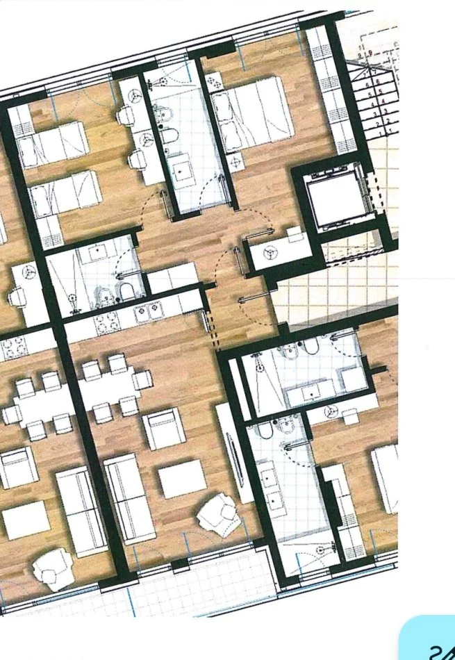 Tirane, shes apartament 2+1+2  Don Bosko Kati 4, 111 m² 195.904 €